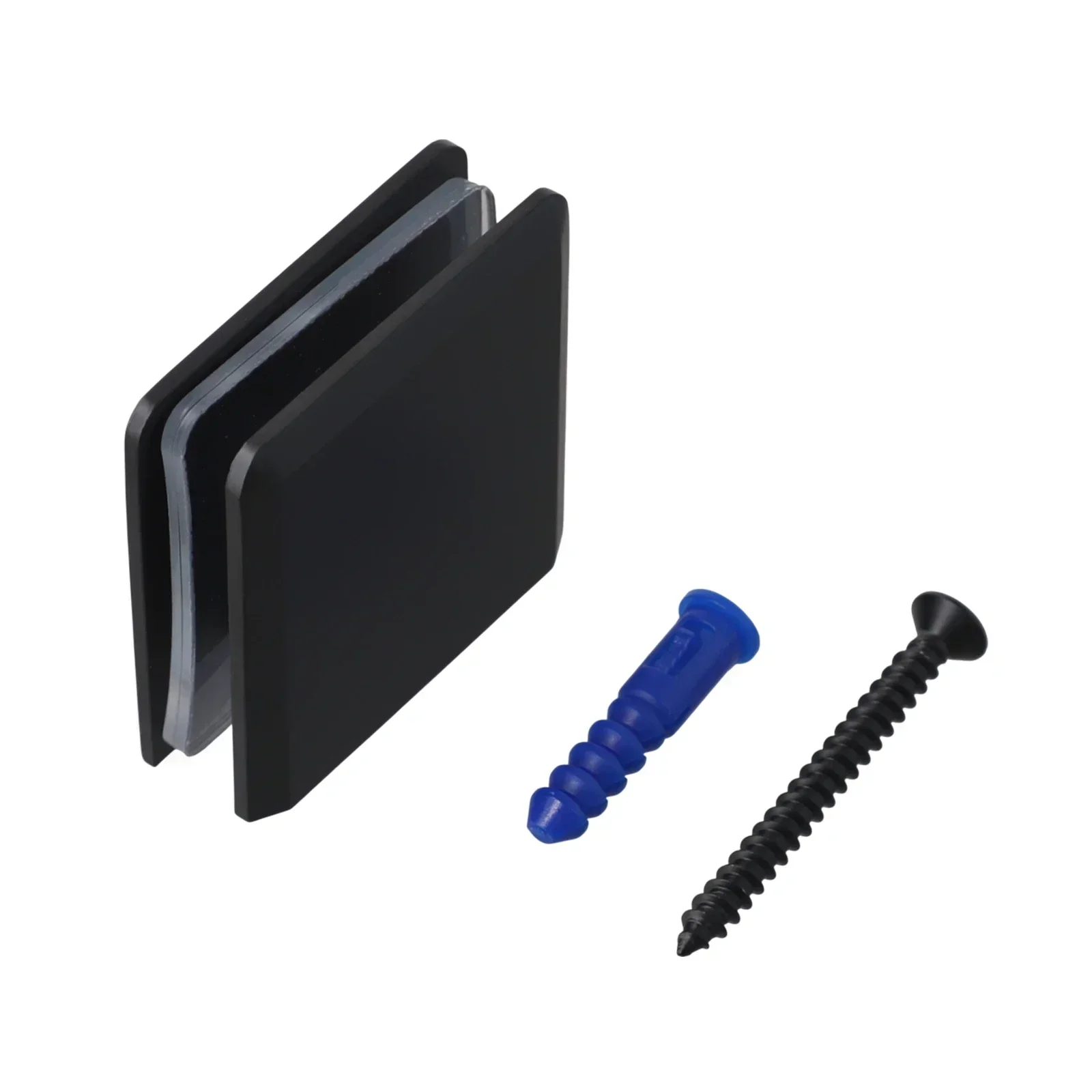 UClamp Square Brass Clamp For Bathroom Door Glass Fits 8 To 12 Mm Tempered Glass Panels Providing Strong And Secure Fixation