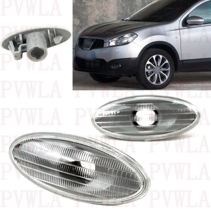 

Front Fender Turn Signal Light Lamp Indicator Without Bulbs 26160-8990A For Nissan Qashqai (J10) 2010 2011 2012 2013