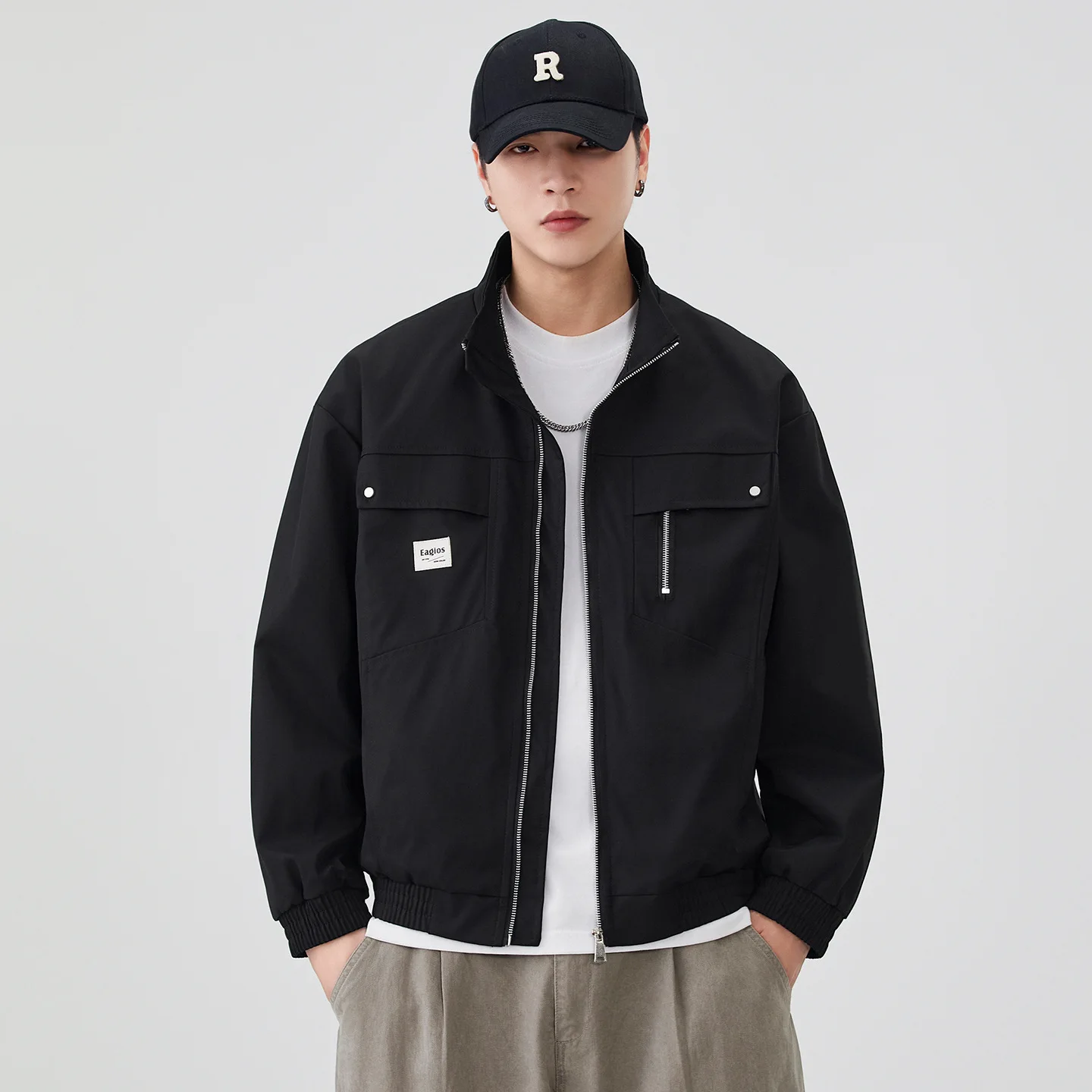 American-Style Lapel Work For Men,  Autumn Winter New Model, Windproof, Waterproof, Breathable, And Warm Jacket