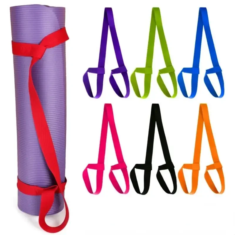 1Pc Yoga Mat Carry Belt Strap 150×3.8cm Adjustable Shoulder Strap for Yoga Mat Home Gym Fitness Pilates Sport Exercise Pull Band