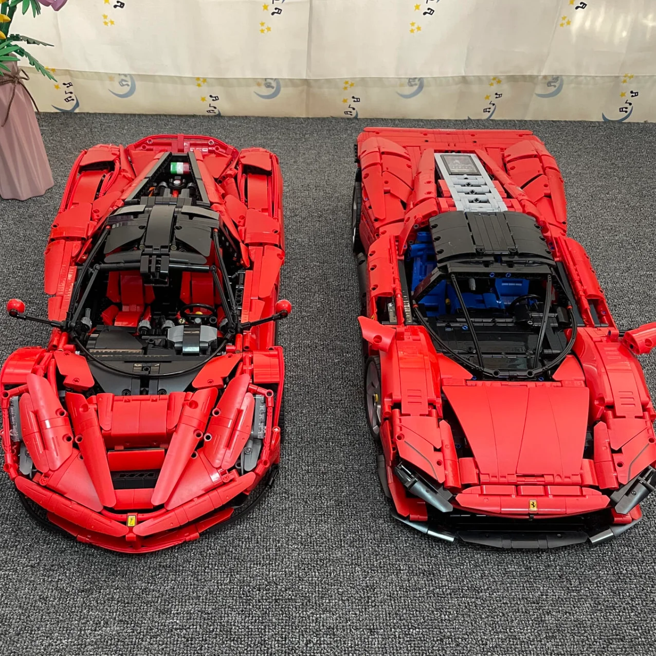 3778PCS MOC Technical 1:8 Red SP3 Supercar Building Blocks Set Model Collectible Display Assembly Toy Birthday Gifts for Boys