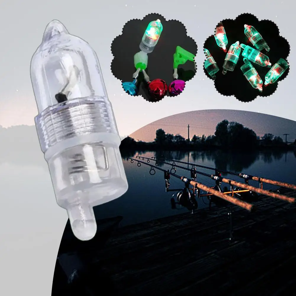

High Quality Portable Fishing Alert Bell LED Sound Bite Tackle Alarm Light Rod O3F0