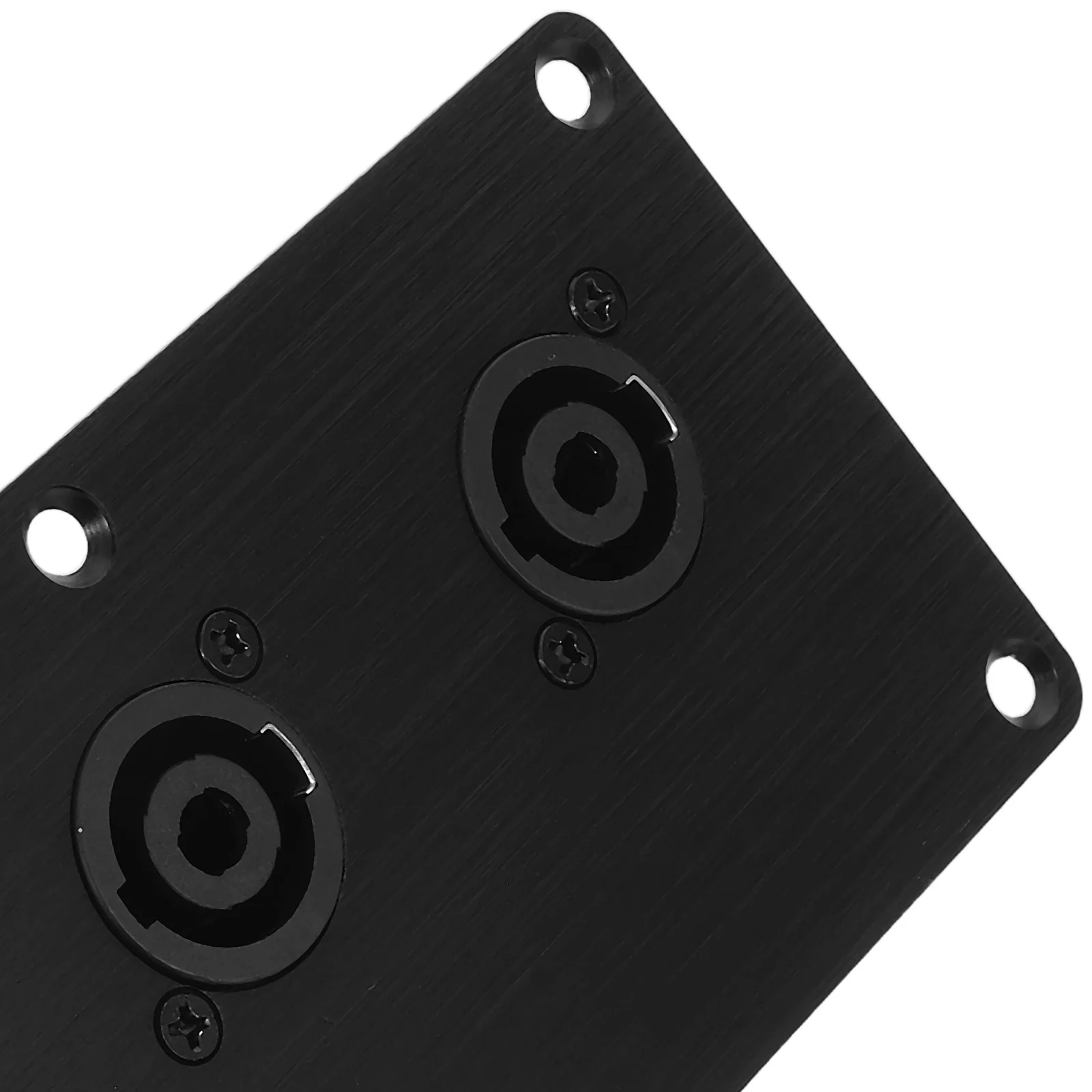 Aluminium Luidspreker Jack Plaat Dual 4-Pin Xlr Connector Voor Stage Studio Subwoofer Box Bedrading Terminal Board Audio