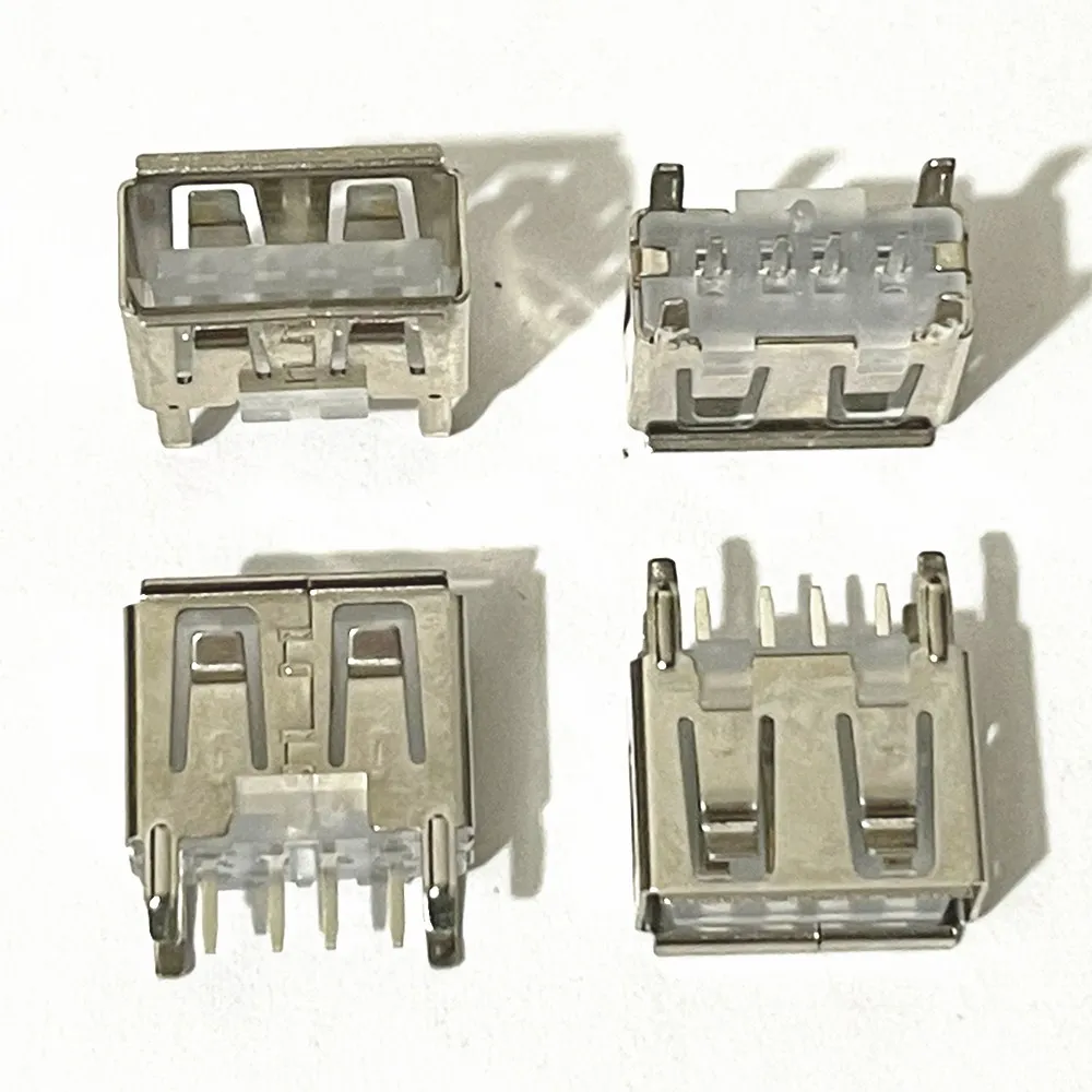 5-100szt płyta główna laptopa micro 2.0 USB 4pin 4 pin DC biały typ A płaski kąt 180 stopni żeńskie złącze PCB gniazdo wtyczka jack