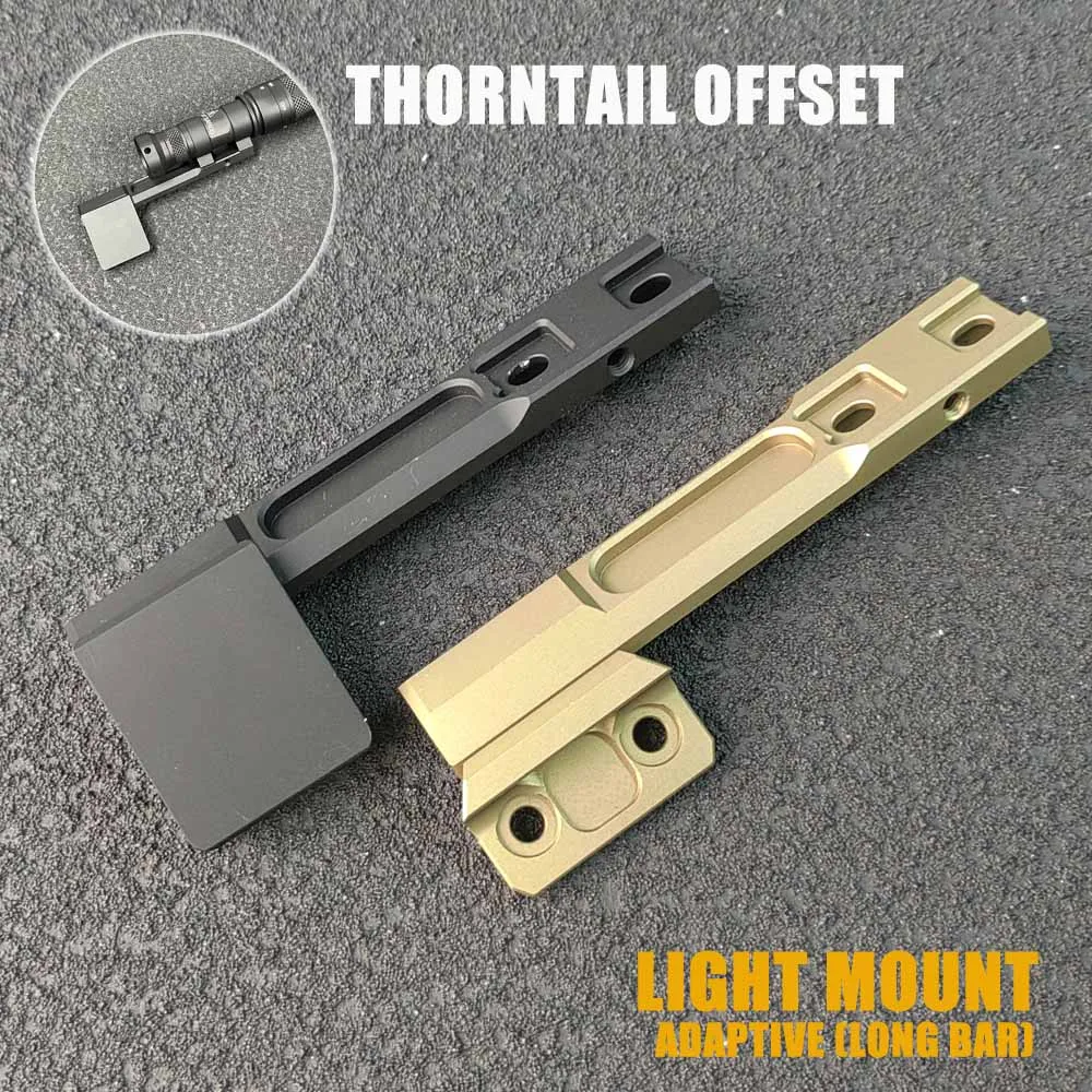 Tactical Thorntail Offset Side Mount For M300 M600 Offset Adaptive Long Bar Lights Mount Airsoft Hunting Accessory