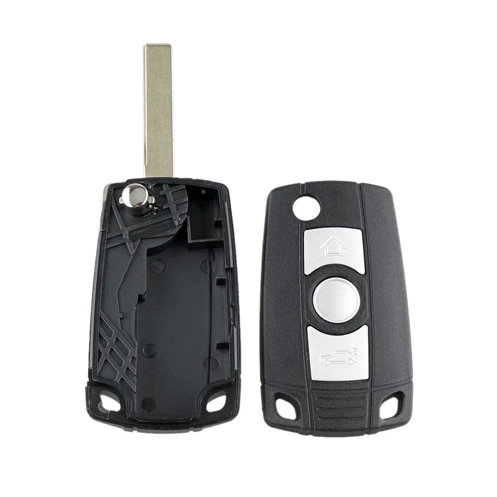 XNRKEY 3 Buttons Modified Remote Flip Key Shell for BMW E46 E36 E38 E39 E83 E53 Z3 Z4 X3 X5 325i 3 5 7 Series HU92/HU58 Blade