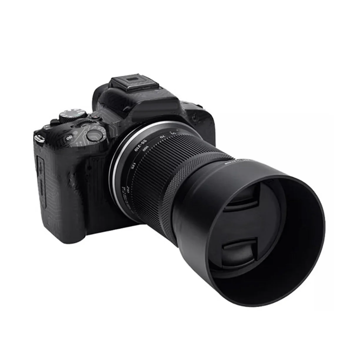 Бленда BISM1 Двусторонняя бленда с лепестками для объектива Canon RF-S 55-210 мм F5-7.1 is STM на камере EOS R7 R10 R50 R100 ET-60B