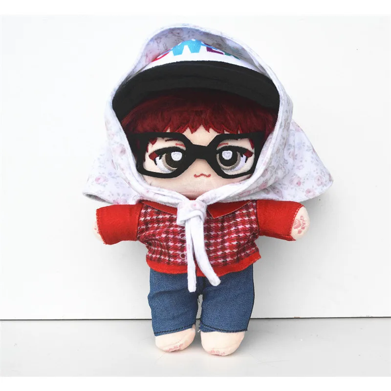 

New Kpop GD Cartoon Lovely Cotton Figure With Scarf Home Display 20CM Fans Gifts Collection