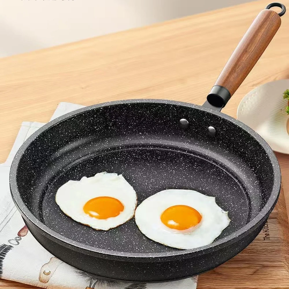 

30cm Non-Stick Frying Pan Wok Pan With lid Home Induction Gas Stove Universal Saucepan Steak Skillet Pancake Kitchen Cookware