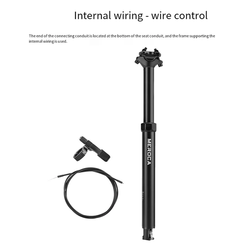 

ABVL-MEROCA MTB Bicycle 27.2Mm Adjustable Dropper Seat Post, Telescopic Retractable Cantilever Saddle Tube