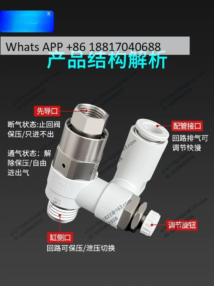 Pilot operated induction check valve ASP330/430/530/630F - 02-01-03 - 04