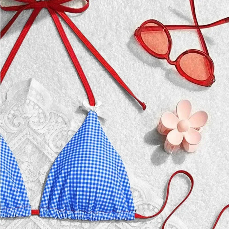 Bikinis sexis de verano 2025, traje de baño para mujer, traje de baño femenino para nadar, trajes de baño, conjunto de Bikini brasileño, ropa de playa, bañista de piscina