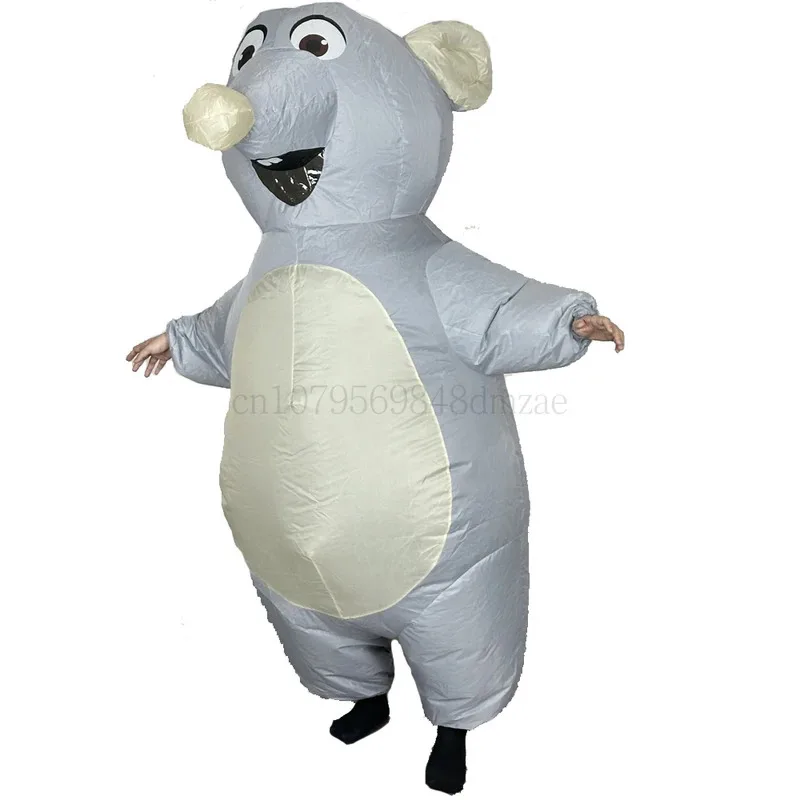 Costume da topo gonfiabile per adulto Costume cosplay da ratto con topo gonfiabile Divertente costume cosplay di carnevale per feste di Halloween