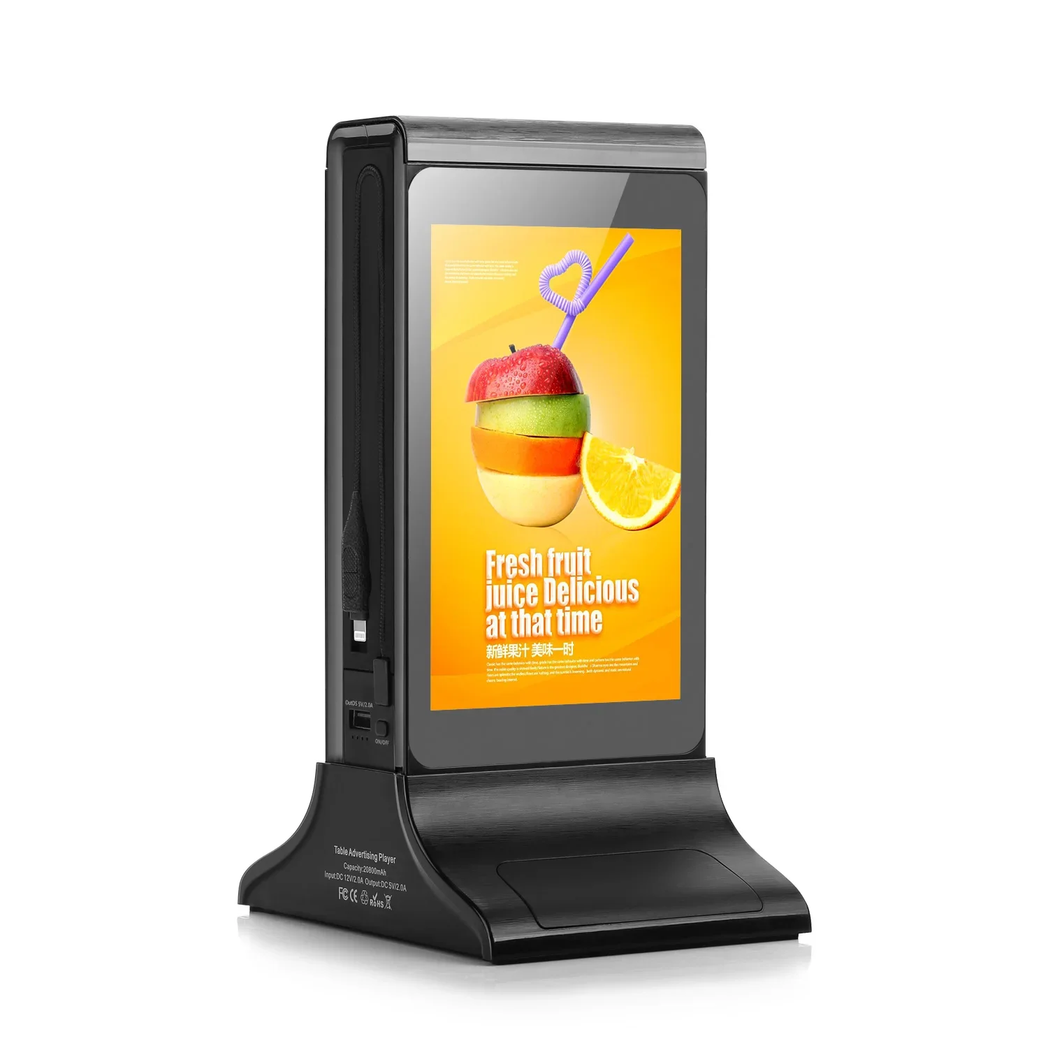 FYD-835E Restaurant Tabletop Stand WiFi Touch Screen Android Digital Menu Video Advertising Display AD Player