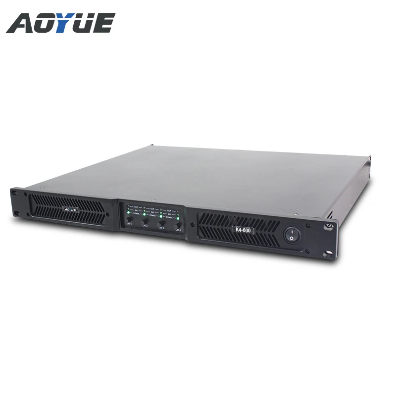 K4-600 Amplificatore Professionale 4 Canali Classe D 600 Watt Amplificatore di Potenza Audio