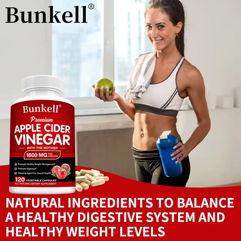 Apple Cider Vinegar Capsules, Promote Digestion, Detoxify The Intestines, Support Weight Management, Replenish Energy