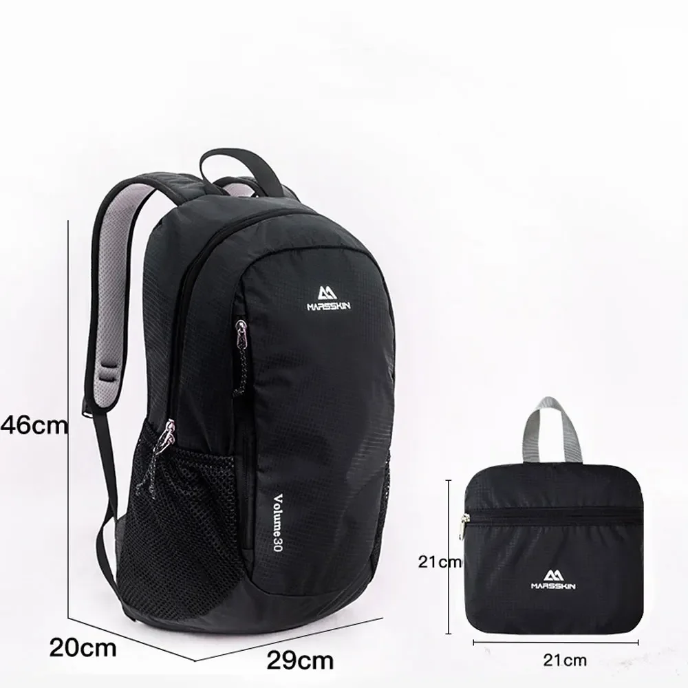 30L Foldable Portable Outdoor Mountaineering Bag Nylon Waterproof And Wearable Sports Backpack Cycling Travel Camping Backpack