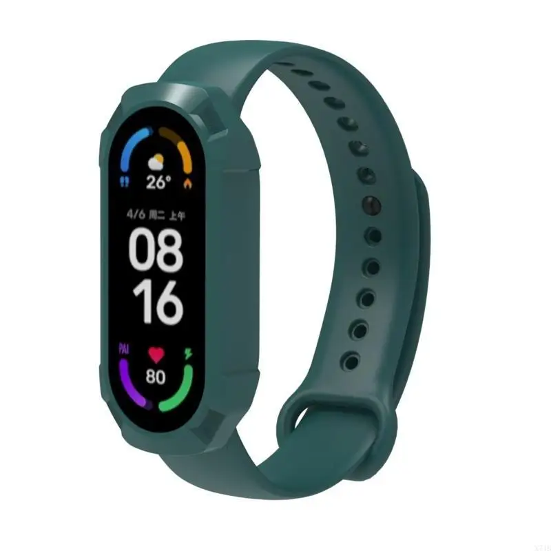 

Suitable For Mi Band 6 5 4 3 for Smart Watch Protective Cover Full Scre for Ca