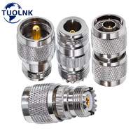 UHF to N Connector Kit N Type Male Female to SO239 UHF Male/Female RF Coaxial Adapter N to UHF Coax Adapter Set 4 Types