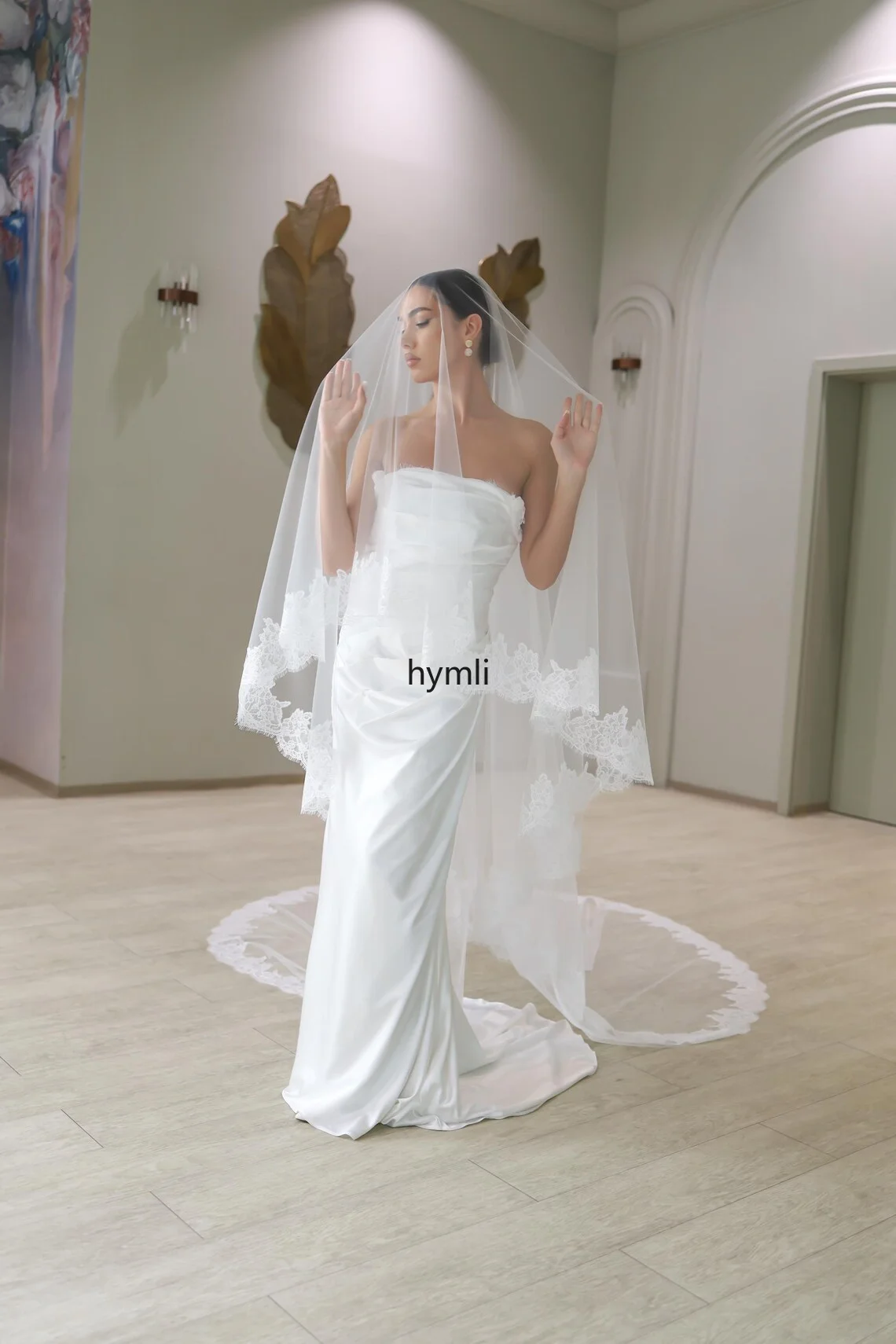 drop-veil-two-tire-lace-edge-wedding-veil-long-bridal-veil-with-blusher