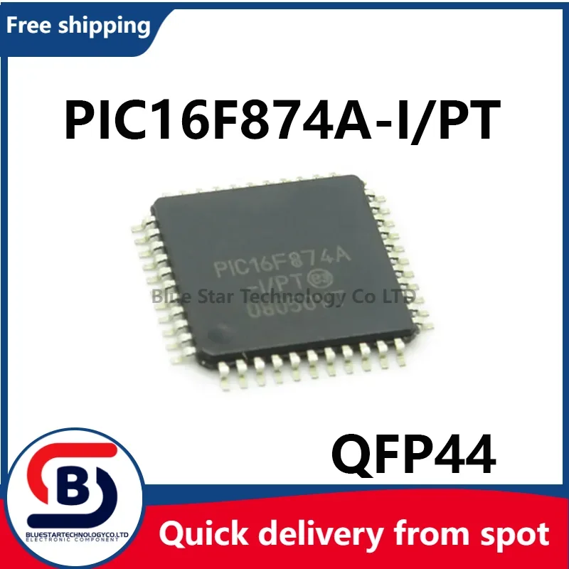 Free Shipping 10-50pcs/lots PIC16F874A-I/PT PIC16F874A PIC16F874 16F874A 16F874 QFP44 Quick delivery from spot