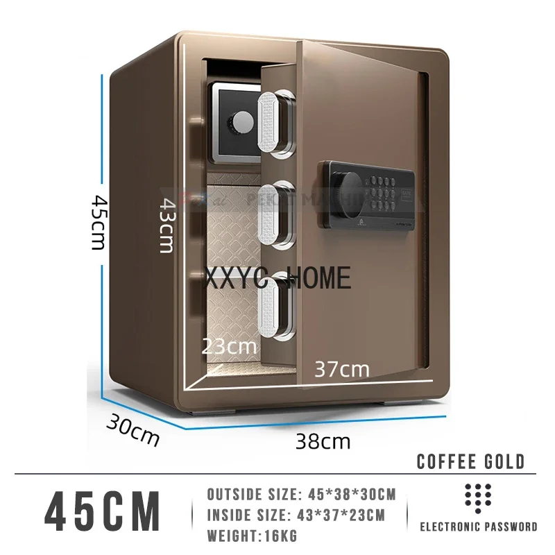 

Smart Biometric Fingerprint Electronic Password Safe Home Small Safe Box for Storing Jewelry Money