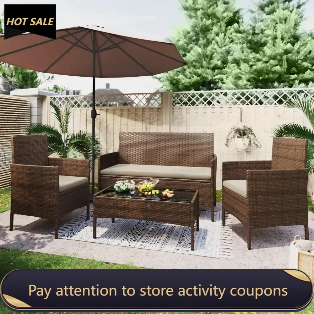 

Outdoor Wardrobe Garden Furniture Terrace Brown and Beige Freight Free Gazebo Chair Beach Tiny House Mobile Home Yurt Patio Set