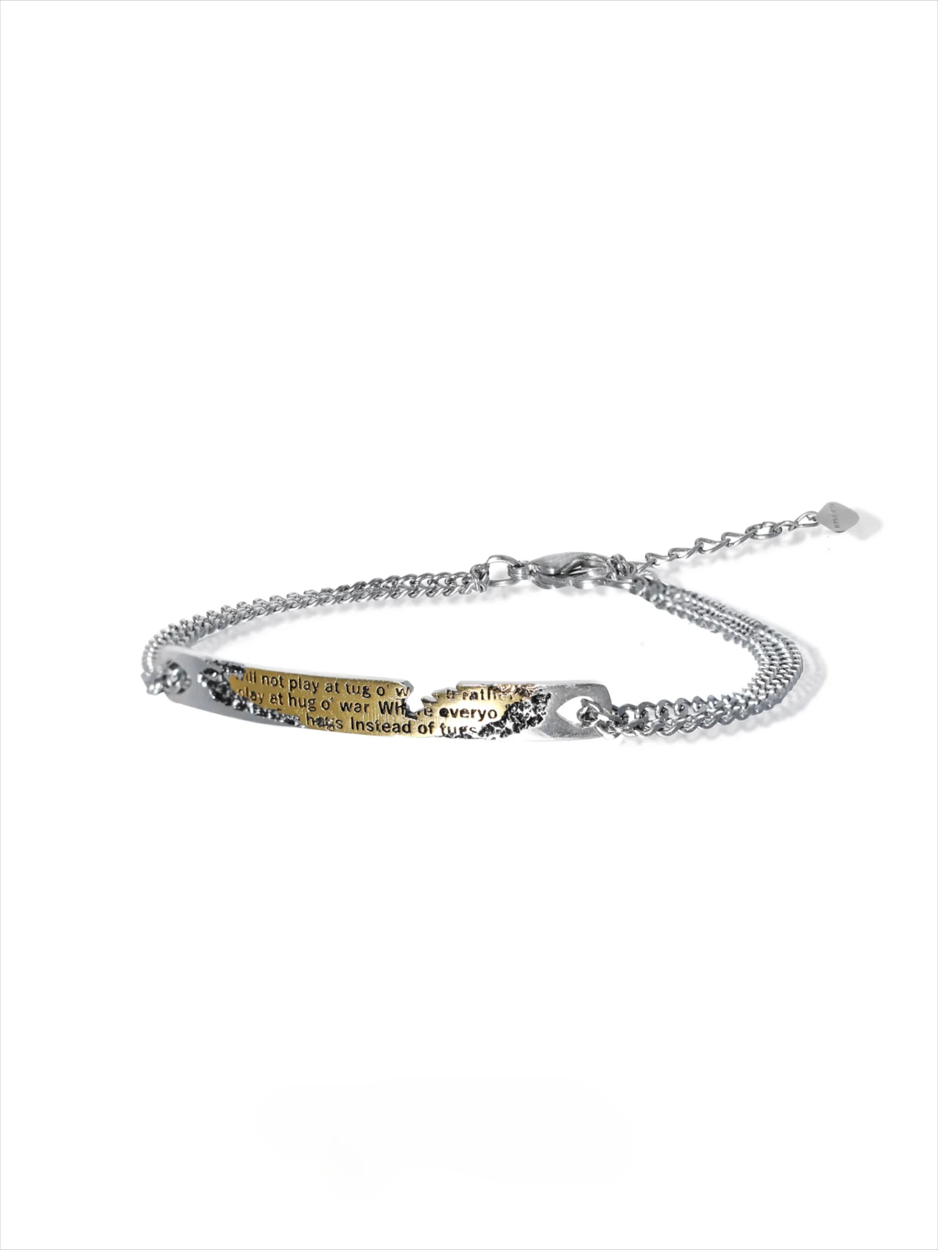 

Immortal Couple Bracelet Sterling Silver Pendant Titanium Steel Bracelet Niche Design Advanced