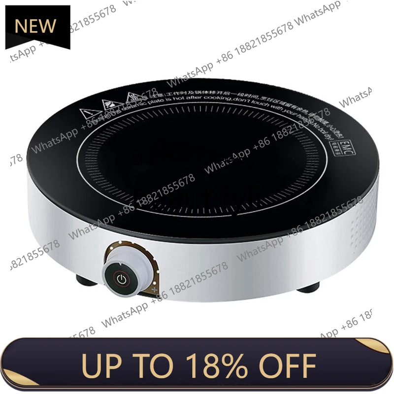 

Z189 Small multi-functional energy-saving induction cooker desktop household round knob temperature control