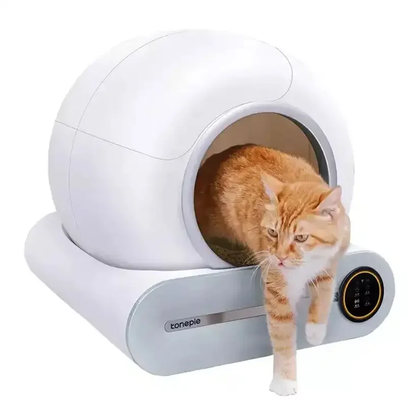 Tonepie Automatic Self Cleaning Cat Box APP Control Splash Cat Toilet Sandbox Pet WC Supplies for Cats