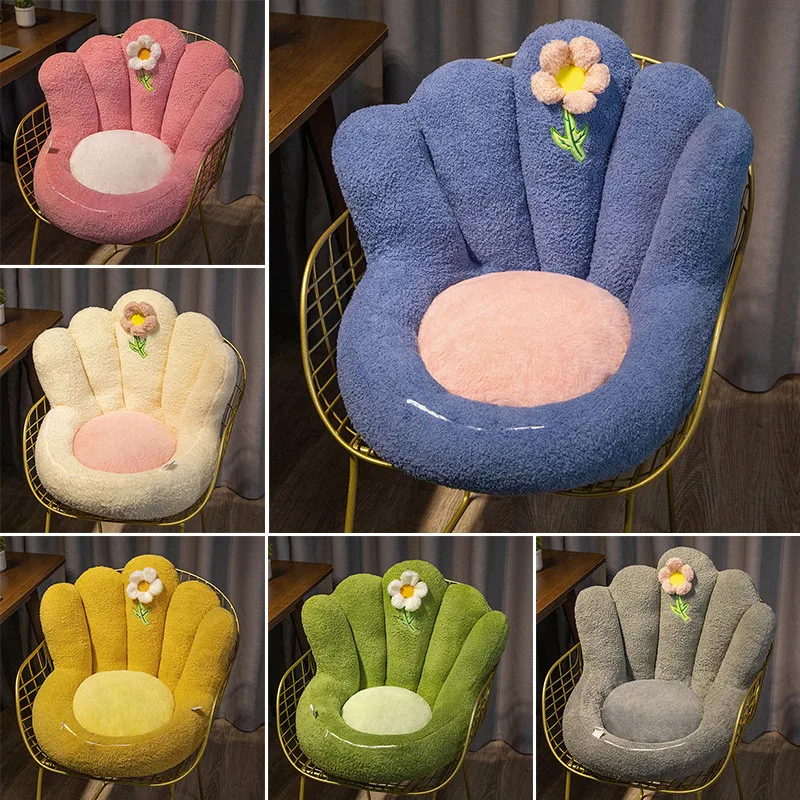 Cartoon Cute Flower Plush Thick Cushion Toy Kawaii Stuffed Plants Flowers Plushies Pillow Anime Sofa Chair Decor Home Room Decor