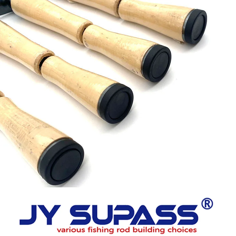 مجموعة مقبض بكرة صنارة صيد مخصصة من JY SUPASS WFC مع فحص لف، قضيب مقعد بكرة صيد ذاتية الصنع مخصص