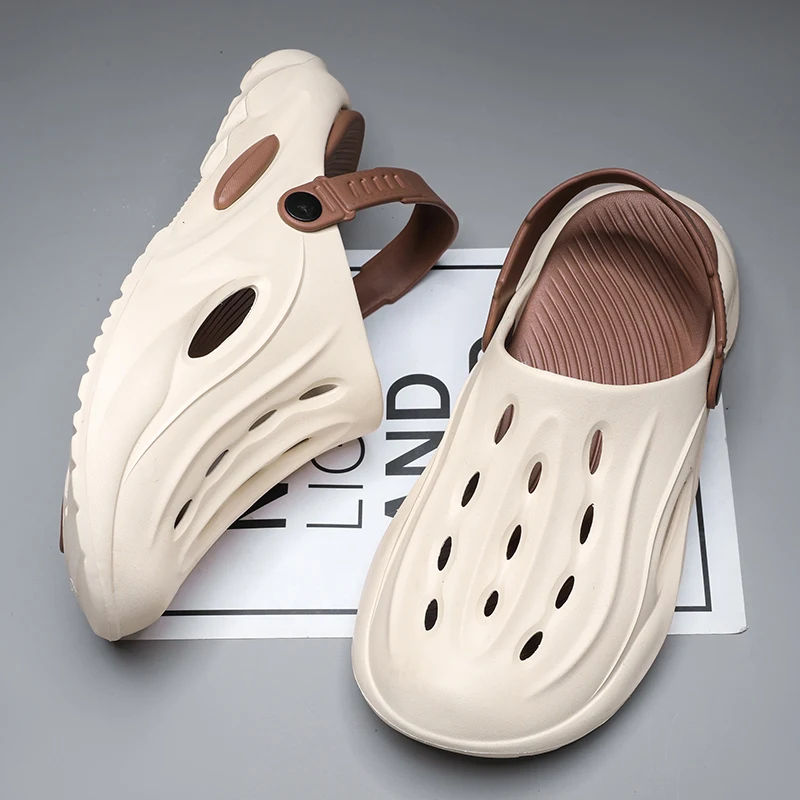 High Quality Couple's Casual Slippers Summer Mens EVA Waterproof Shoes Man Outdoor Anti-wear Sandal for Women Fashion Beach Shoe