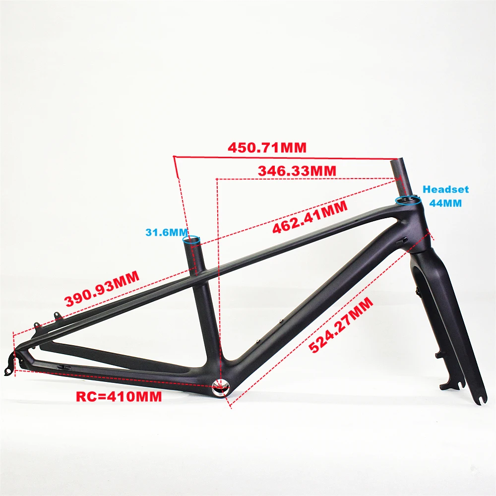 New 20/22ER*2.3'' carbon fiber kid mountain children's bike frame 18ER mtb hardtail frameset For Boy and Girl student