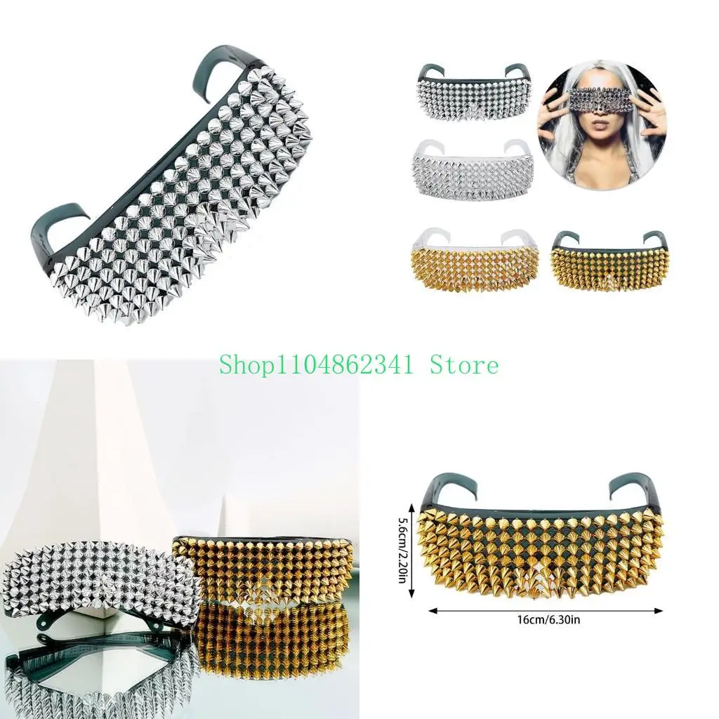 

5asd Full Rivet Studded Sunglasses Novelty Sun Glasses For Various Social Occasion