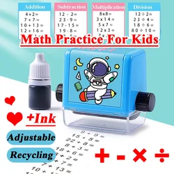 Math Practice Number Rolling Stamp, Addition et soustraction, Question Stamp, Moins de 100 élèves, Maths Questions, Digital Roller Type