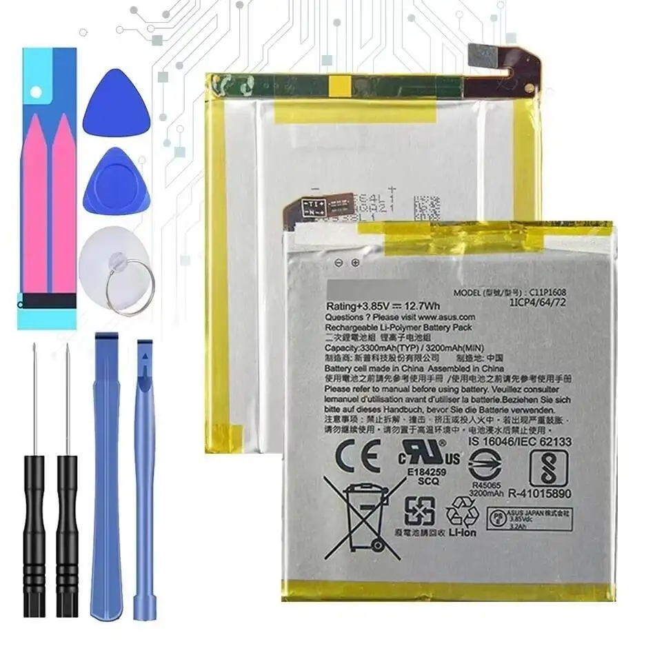

Аккумулятор мобильного телефона для Asus Zenfone AR ZS571KL A002 A002A Safe C11P1608 3300 мАч