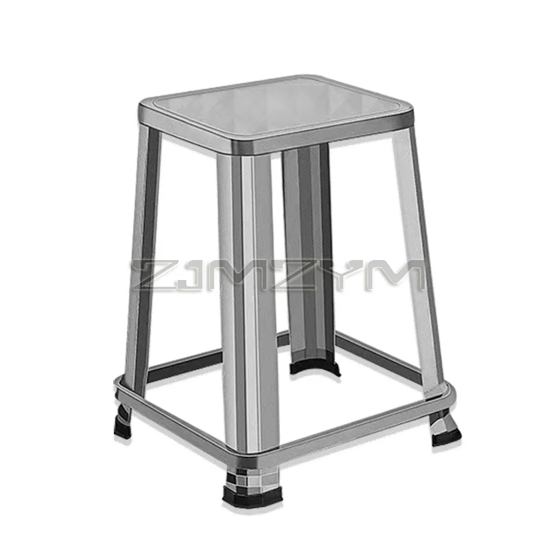 Multi Functional Stainless Steel Stool - Durable Thick & Square Chair, Ideal for Living Room,Bathroom,Kitchen,Corridors, 48*30CM