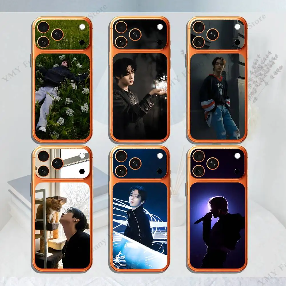 Kpop Idol L-Lee Know  For Iphone 17 Pro ProMax Back Protective Decorative Sticker Back Cover