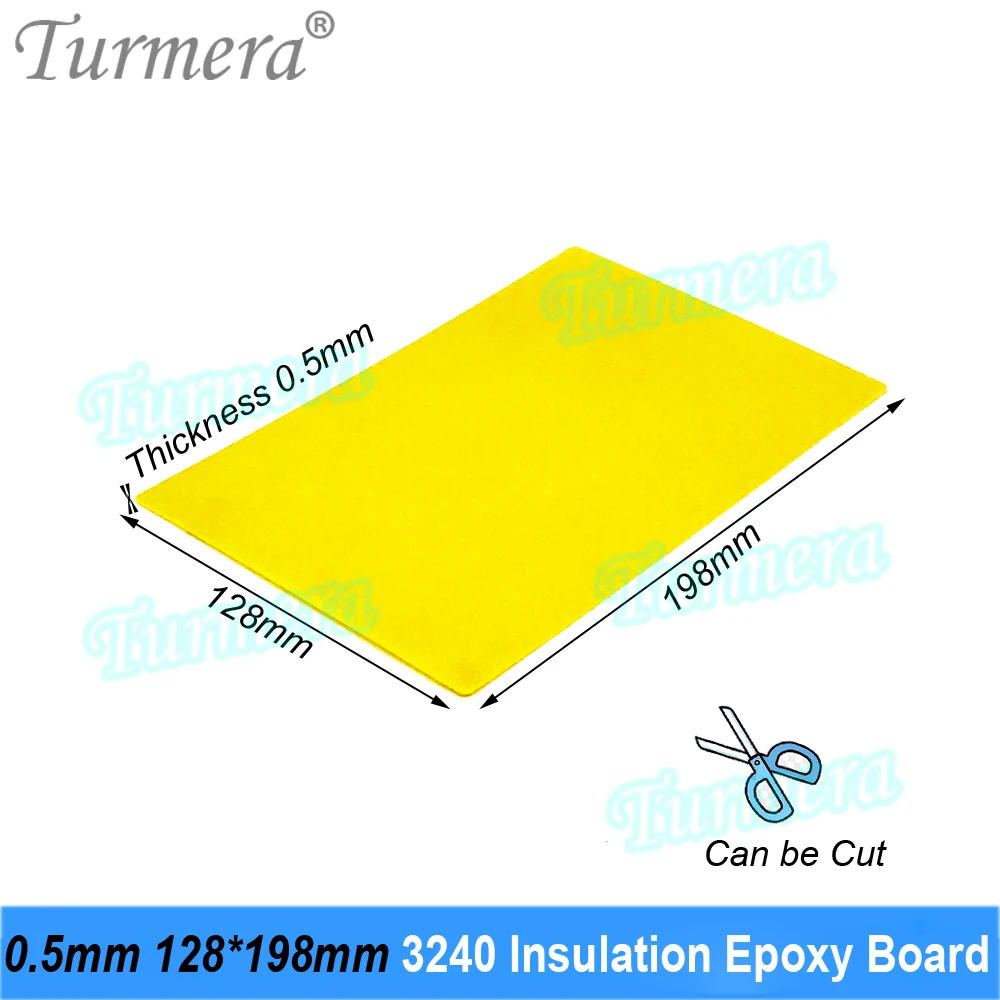 Imagem -03 - Turmera 3240 Placa Epóxi de Isolamento 0.5 mm Espessura 128*198 mm para 3.2v 90ah 100ah 105ah 280ah 12.8v Lifepo4 Bateria Uso Diy