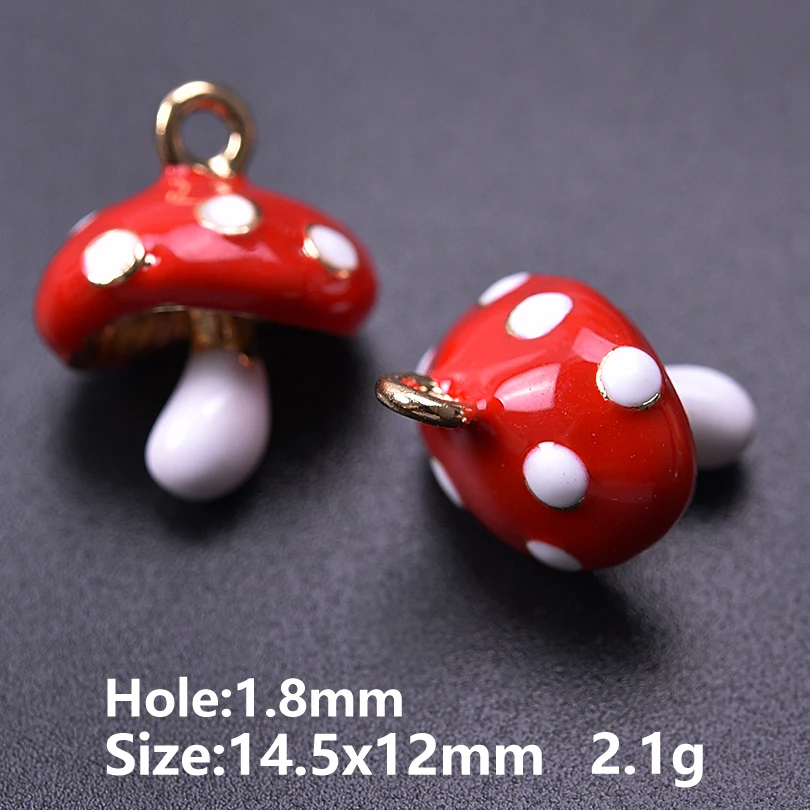 5pcs Cute Fruit Charm Pendants for DIY Jewellery Making