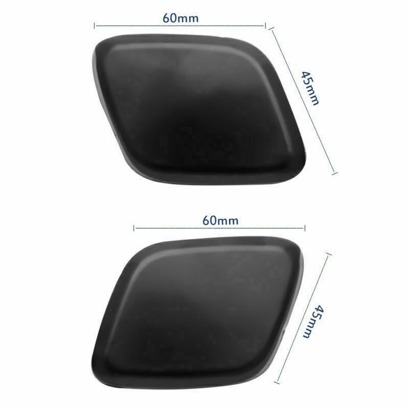 Pair Car Auto Front Headlight Washer Jet Cover Cap Black Plastic 1719217# BM51-13L018-ADXWAA Fit For Ford Focus 2012-2014 2013