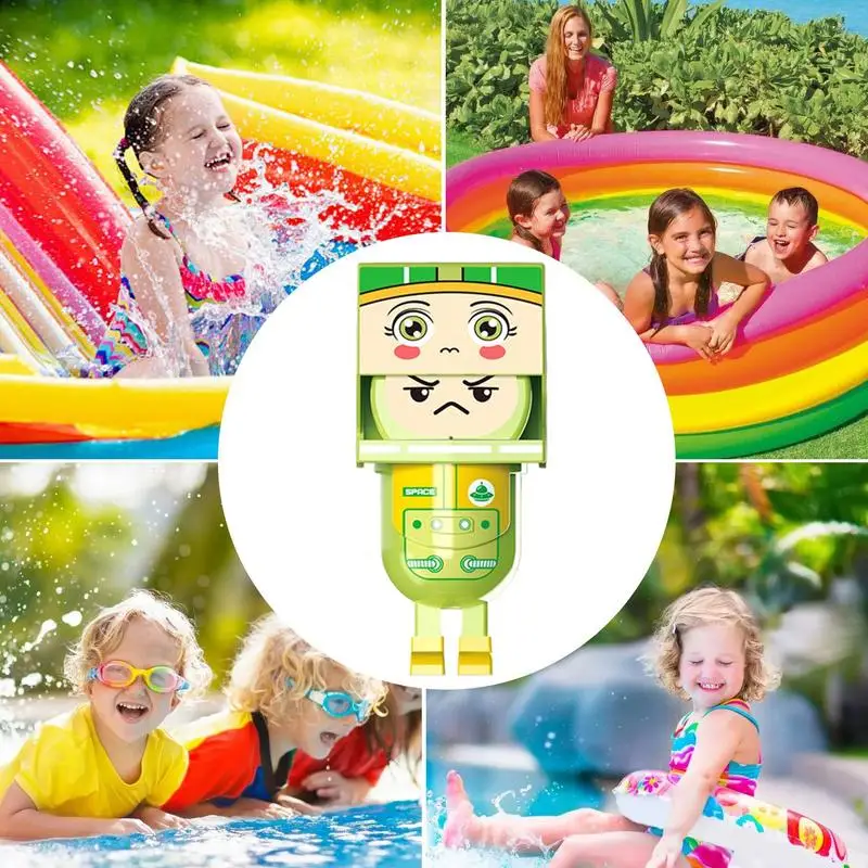 Outdoor Water Squirter Vierkante Kop Anime Squirter Speelgoed Voor Zwembad Interactief Strand Buiten Party Games Voor Kinderen Volwassenen
