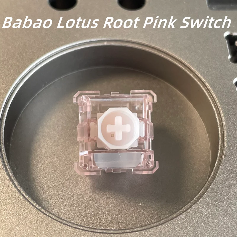 

Wuque Studio Babao Magnetic Switch Babao Lotus Root Pink Switches HIFI Thocky Mahjong Sound Custom Magnetic Keyboard Switches