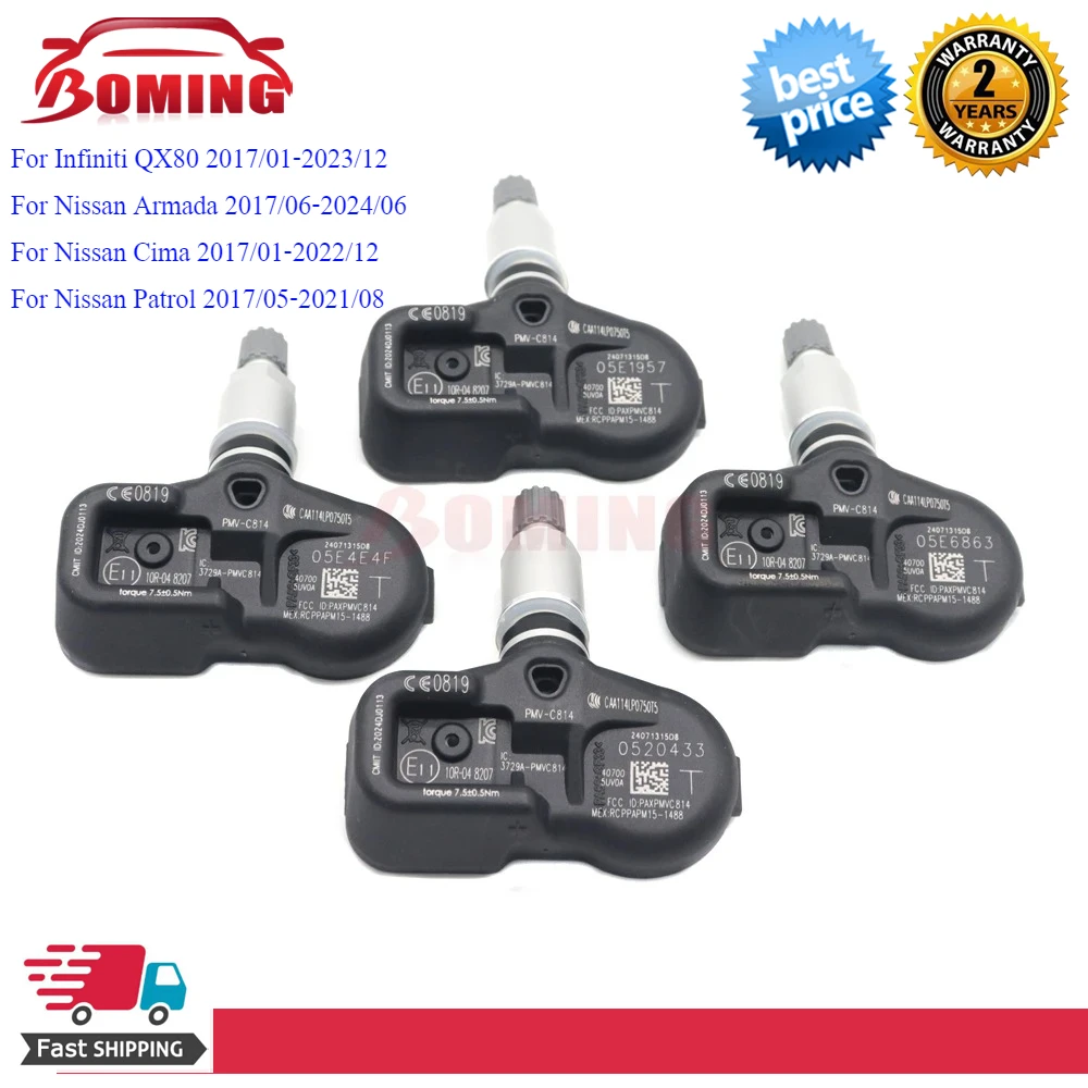 

TPMS PMV-C814 Датчик давления в автомобильных шинах для Nissan Armada Cima Patrol Infiniti QX80 315 МГц 40700-5UV0A 407005UV0A PMVC814