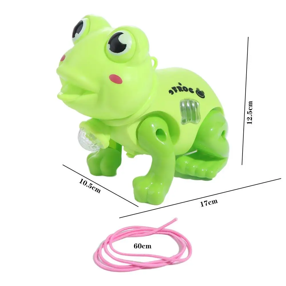 Elektrische elektrische kikker met muziekprojectie Educatieve muziekprojectie Educatief speelgoed Klassiek herbruikbaar plastic