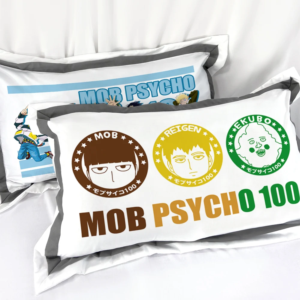 Anime Mob Psycho 100/Mobu Saiko Hyaku Reigen Arataka Dimple Cosplay Cartoon All Cotton Pillowcase Pillowslip Pillow Cover Xmas