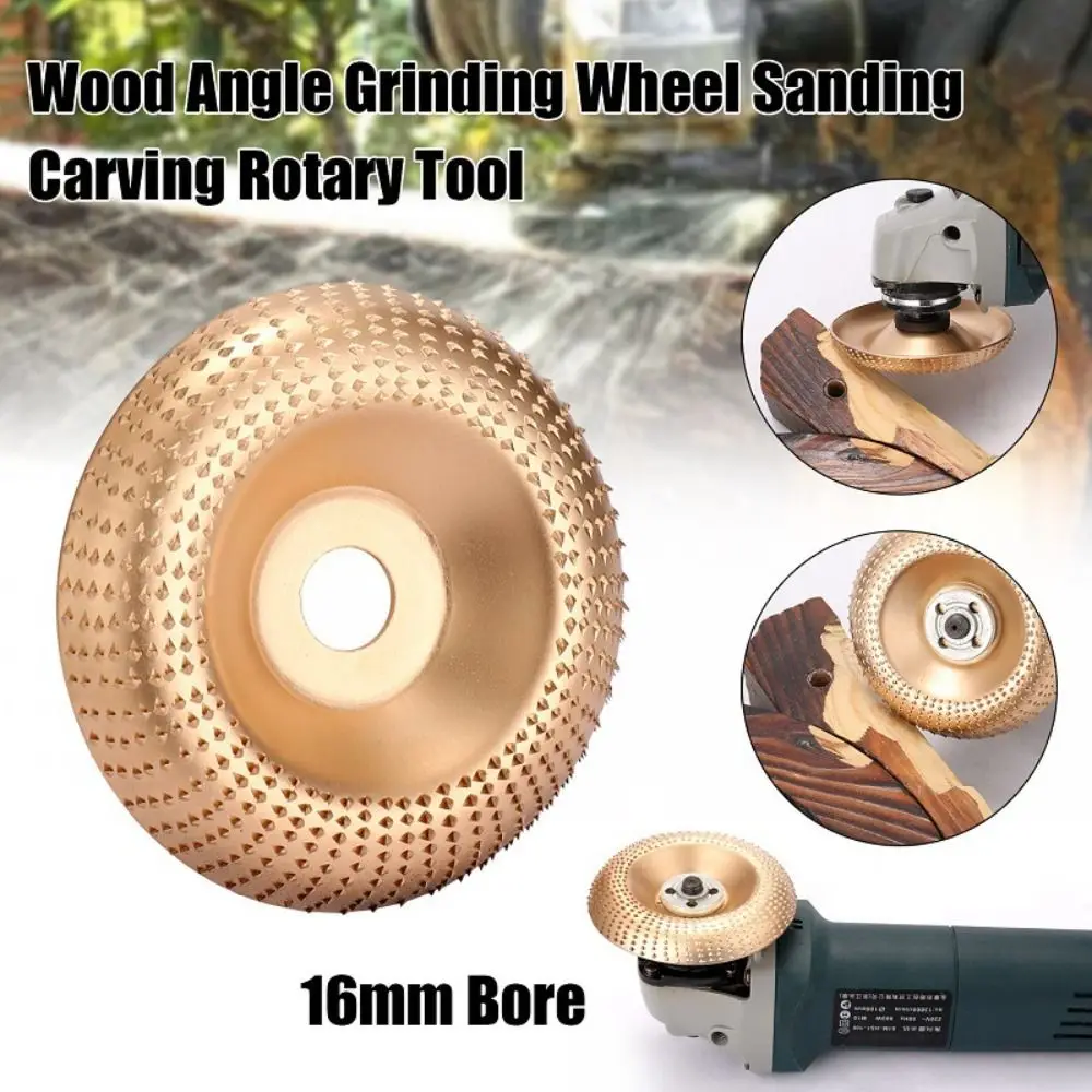 

100mm Diameter Wood Angle Grinding Wheel Arc Angle Quick-Shape Design Angle Grinder Accessory Durable Construction