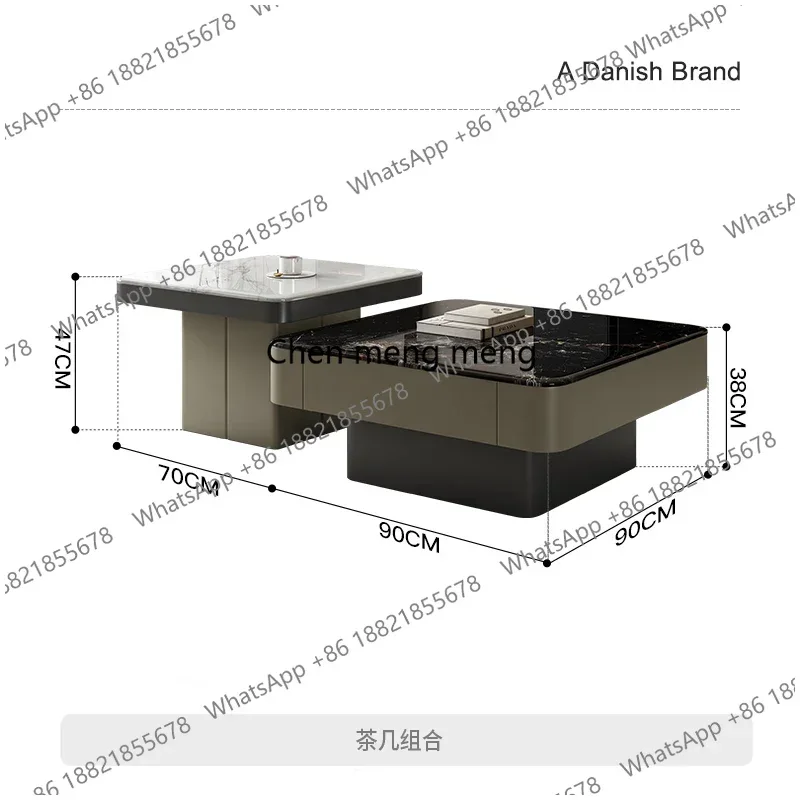 European Elegant Coffee Table Beauty Modern Luxury Slab Top Coffee Tables Unique Quality Mesa De Centro Sala Home Furniture