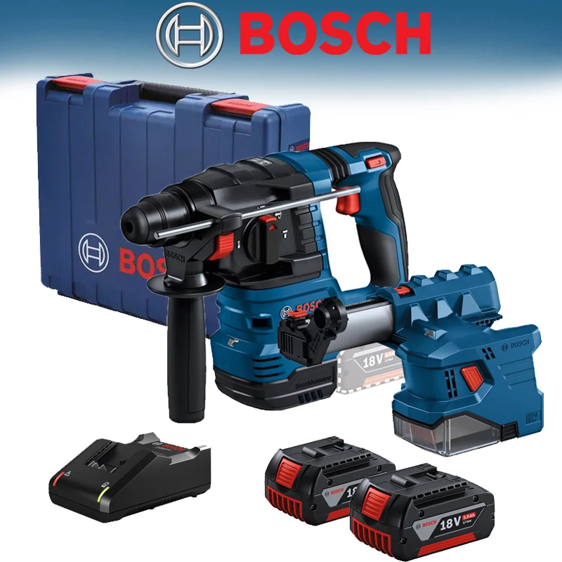 

BOSCH GBH 185-LI GDE12 5AH Battery Charger Set Brushless Cordless Rotary Hammer Impact Drill SDS PLUS 18V Electric Hammer Tool